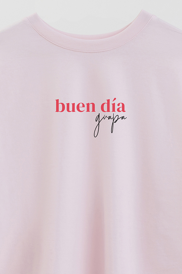 REMERA CROP ESTAMPADA VALENTINE GUAPA 1