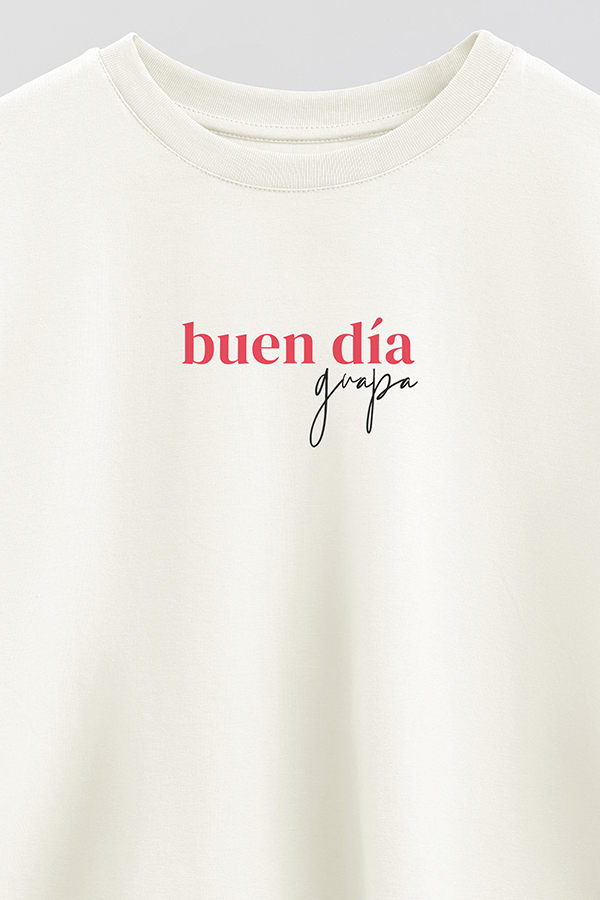 REMERA CROP ESTAMPADA VALENTINE GUAPA 1