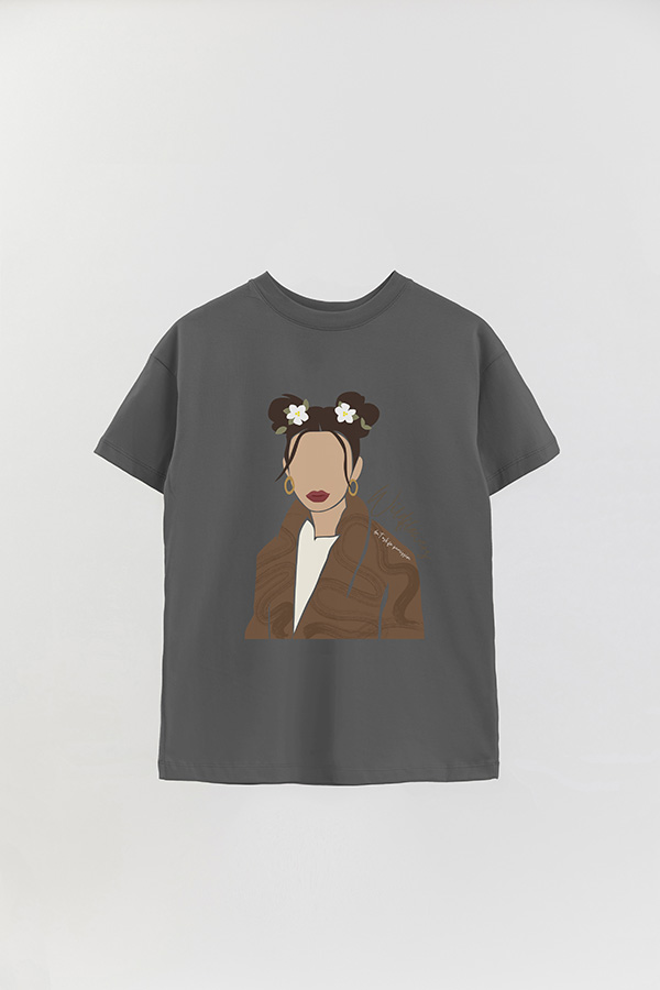 REMERA OVER ESTAMPADA WILDFLOWERS DONT ASK