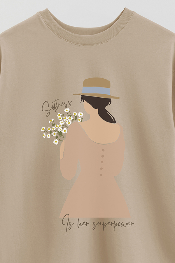 REMERA OVER ESTAMPADA SOFTNESS