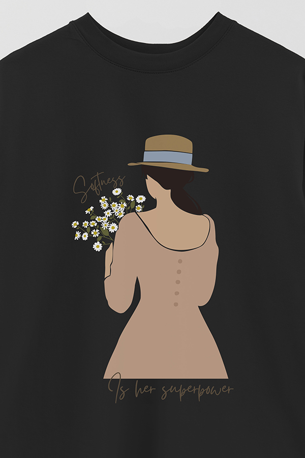 REMERA OVER ESTAMPADA SOFTNESS