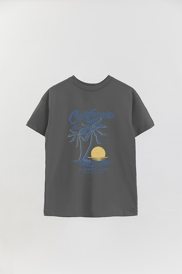 REMERA OVER ESTAMPADA CALIFORNIA SURF SUMMER