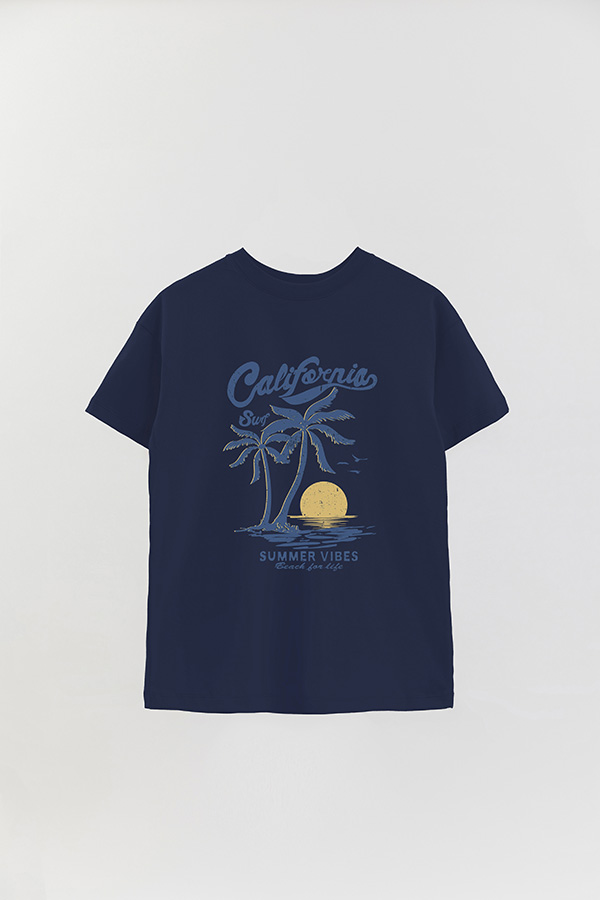 REMERA OVER ESTAMPADA CALIFORNIA SURF SUMMER