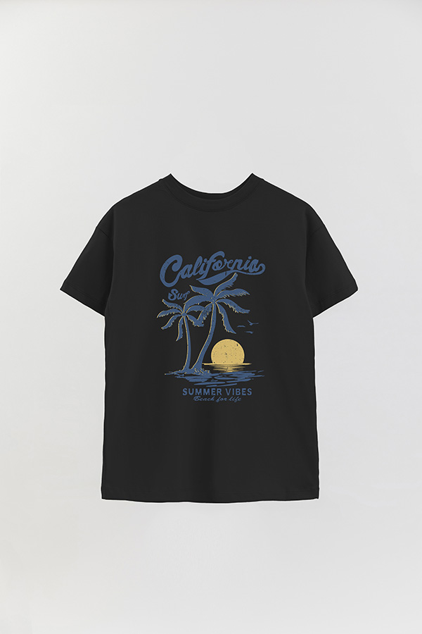 REMERA OVER ESTAMPADA CALIFORNIA SURF SUMMER