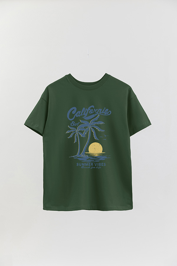 REMERA OVER ESTAMPADA CALIFORNIA SURF SUMMER