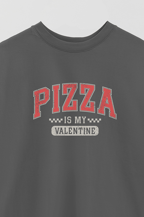REMERA OVER MY VALENTINE PIZZA