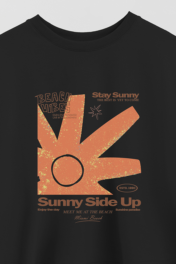 REMERA CROP ESTAMPADA SUNNY BEACH VIBES