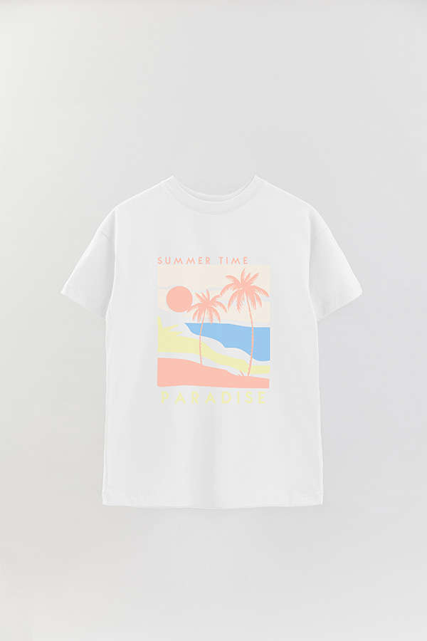 REMERA OVER ESTAMPADA SUMMER TIME