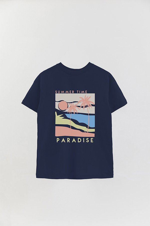 REMERA OVER ESTAMPADA SUMMER TIME