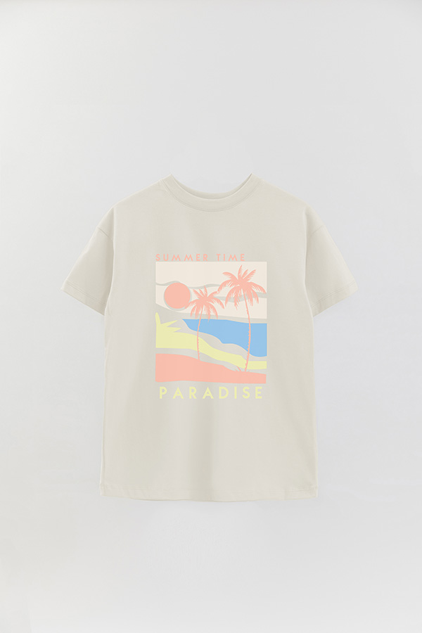 REMERA OVER ESTAMPADA SUMMER TIME