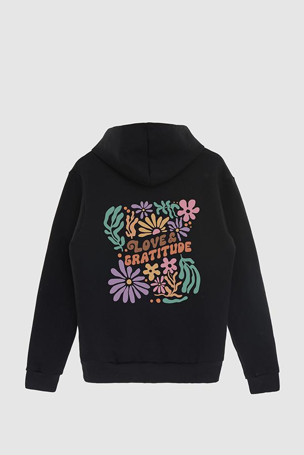 HOODIE ESTAMPADO BOHO LOVE AND GRATITUDE