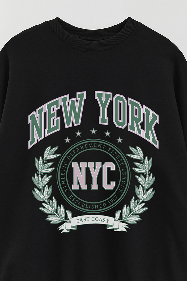 BUZO CREWNECK ESTAMPADO VARSITY NEW YORK PSTL