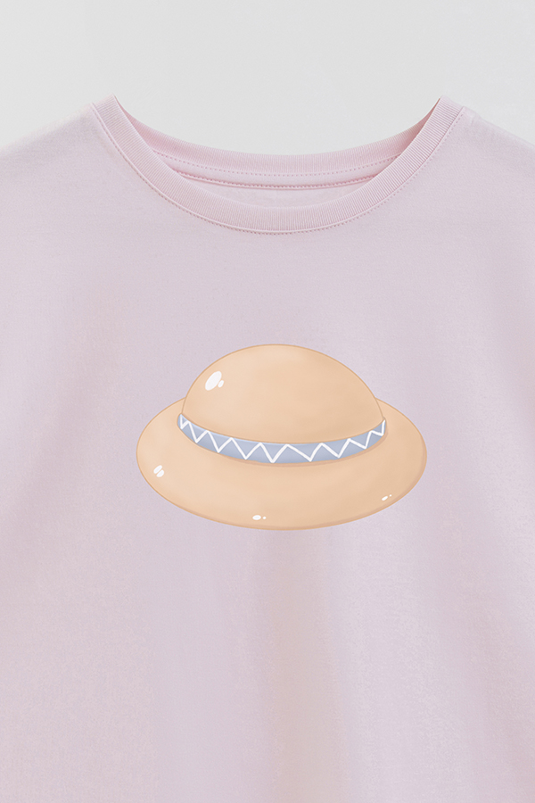 REMERA GIRL OVER HARVEST CAT HAT