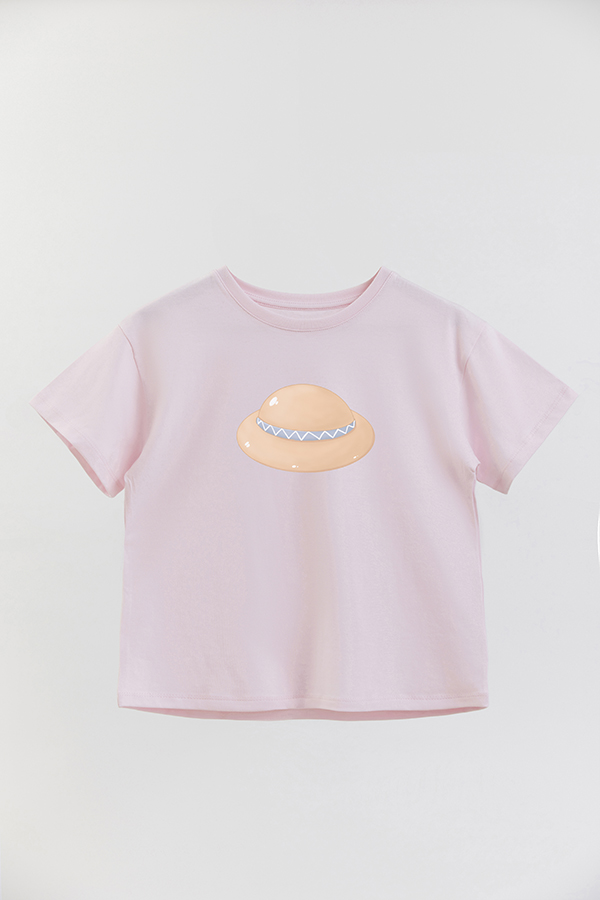 REMERA GIRL OVER HARVEST CAT HAT