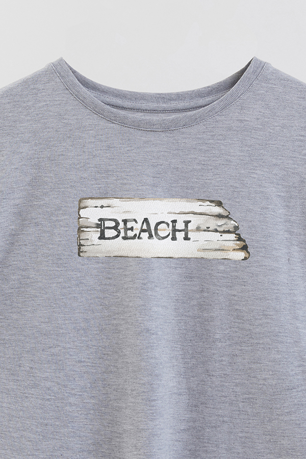 REMERA BOY OVER BEACH