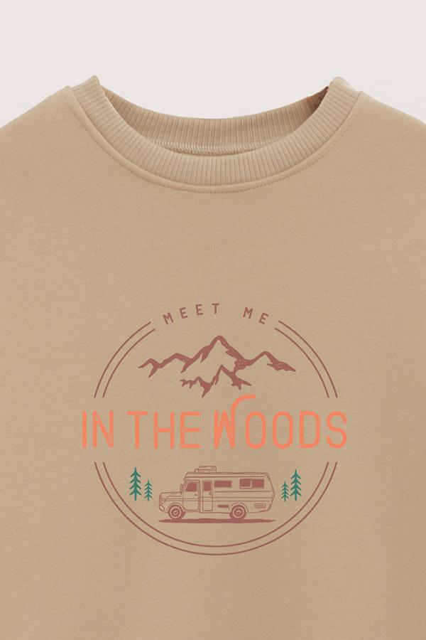 BUZO CREWNECK ESTAMPADO IN THE WOODS