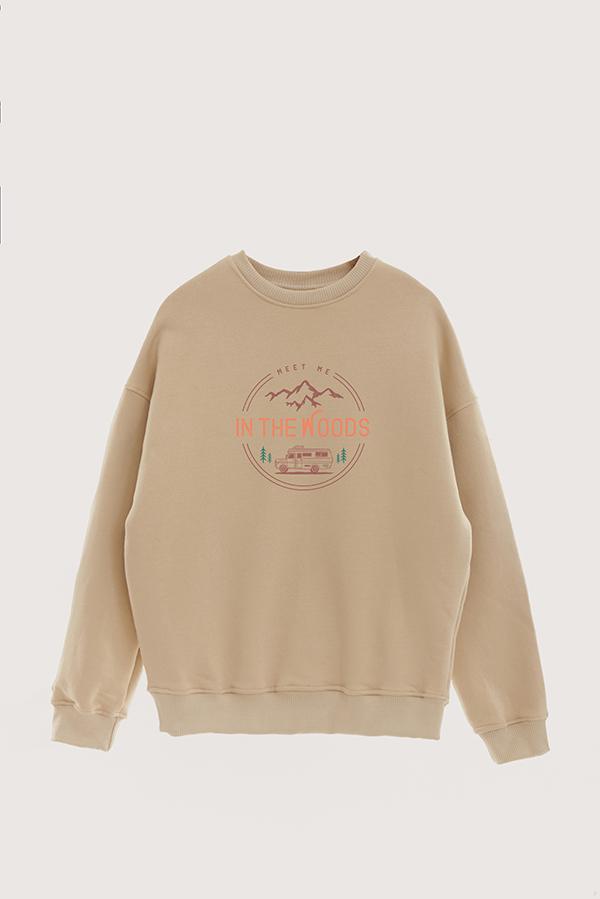 BUZO CREWNECK ESTAMPADO IN THE WOODS