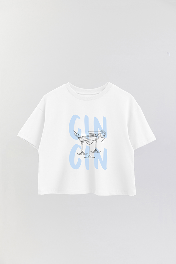 REMERA CROP ESTAMPADA PINK CIN CIN