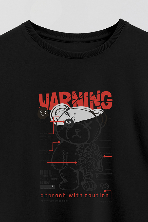 REMERA GB OVERSIZE TEDDY WARNING