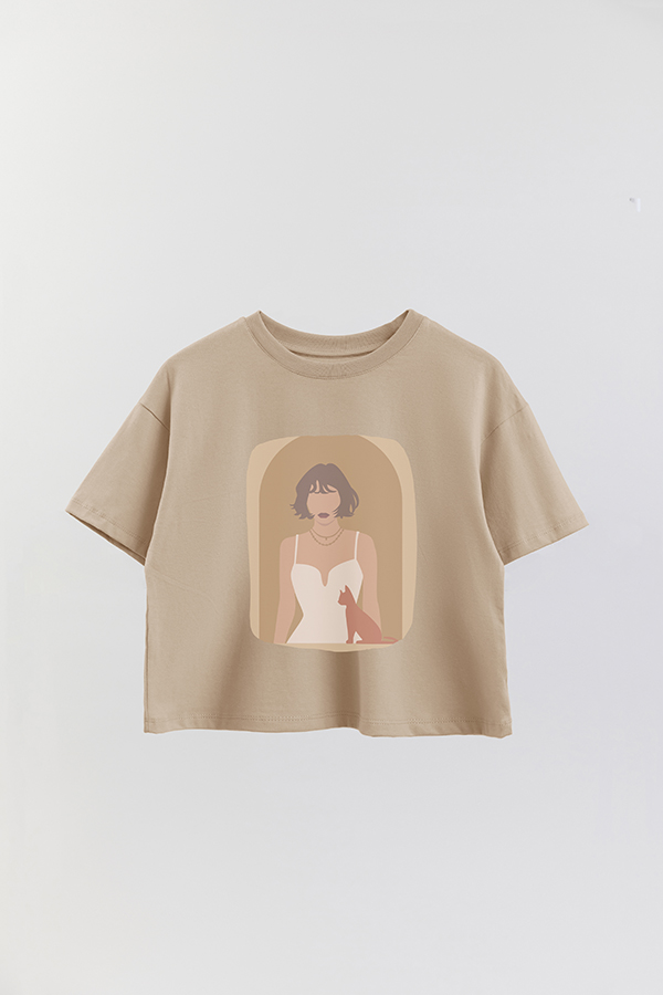 REMERA CROP ESTAMPADA ART 120