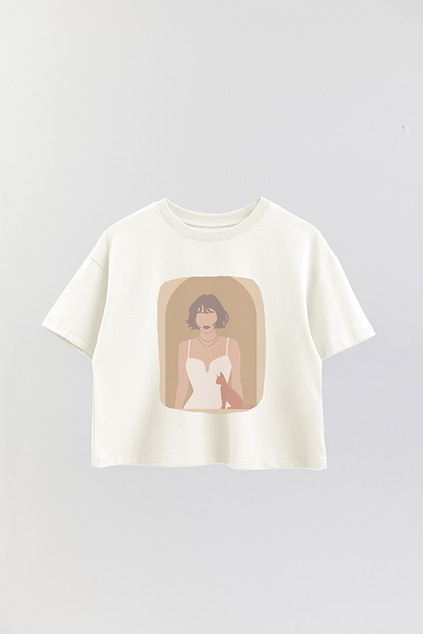 REMERA CROP ESTAMPADA ART 120