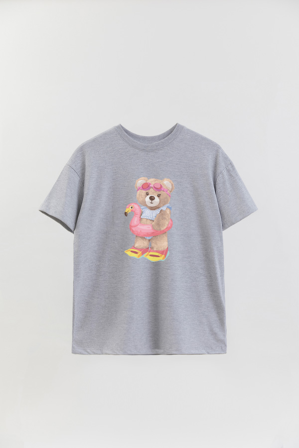 REMERA OVER ESTAMPADA UNISEX TEDDY BEACH QUEEN