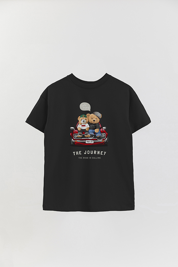 REMERA OVER ESTAMPADA UNISEX TEDDY THE JOURNEY