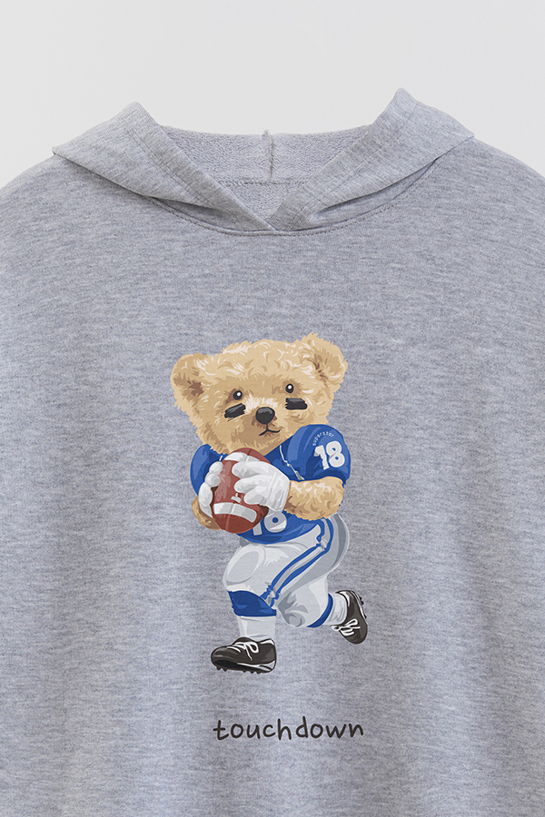 HOODIE RUSTICO BOY TEDDY TOUCHDOWN