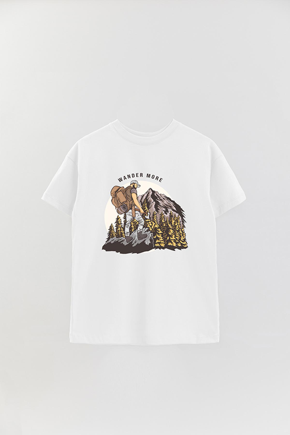 REMERA OVER ESTAMPADA MNT WANDER MORE