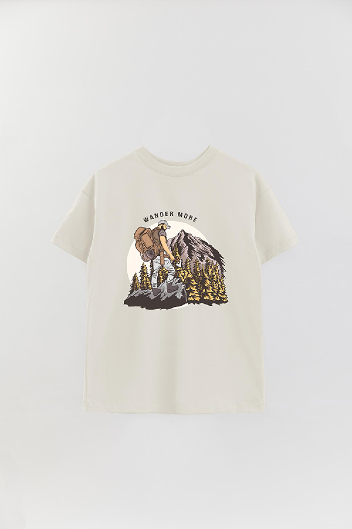 REMERA OVER ESTAMPADA MNT WANDER MORE