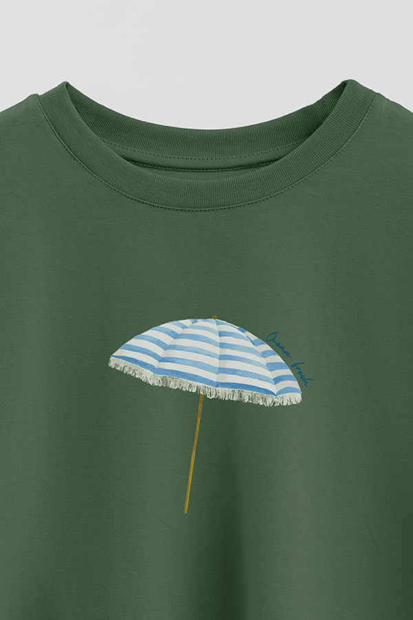 REMERA CROP ESTAMPADA COASTAL OCEAN FRESH