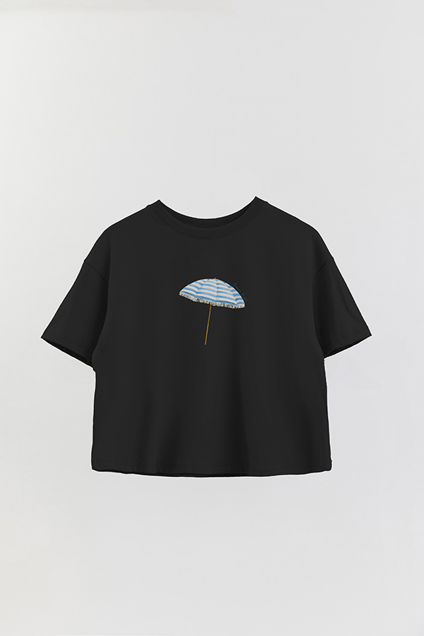 REMERA CROP ESTAMPADA COASTAL OCEAN FRESH