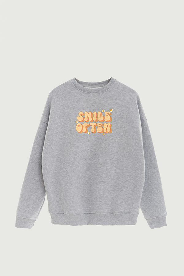 BUZO CREWNECK ESTAMPADO RTR SMILE OFTEN