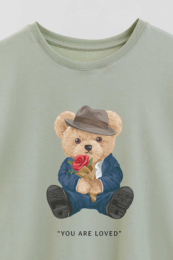 REMERA GB OVERSIZE TEDDY YOU ARE LOVED