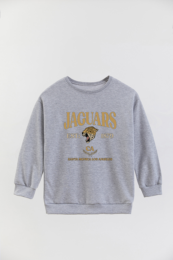 BUZO CREWNECK RUSTICO VARSITY GIRL JAGUARS
