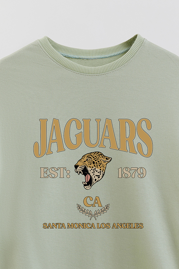BUZO CREWNECK RUSTICO VARSITY GIRL JAGUARS