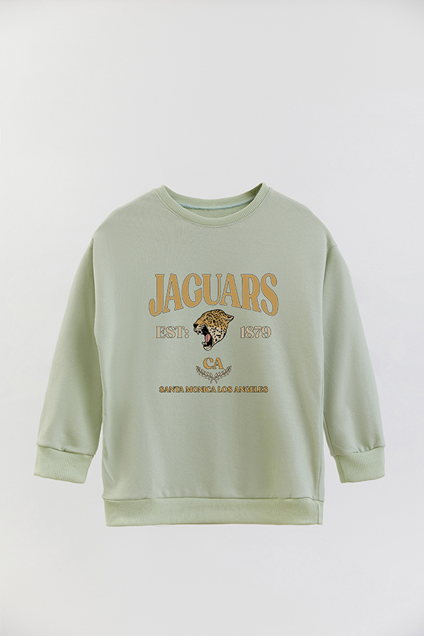 BUZO CREWNECK RUSTICO VARSITY GIRL JAGUARS