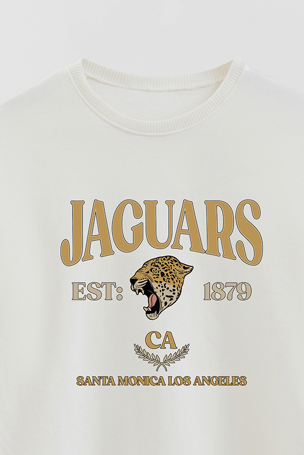 BUZO CREWNECK RUSTICO VARSITY GIRL JAGUARS