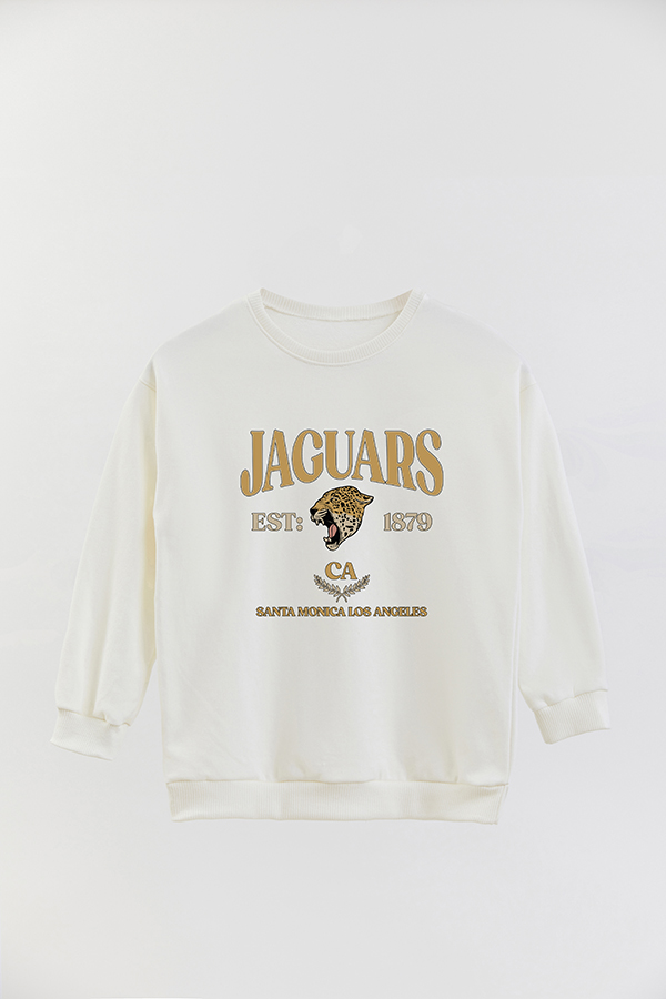 BUZO CREWNECK RUSTICO VARSITY GIRL JAGUARS