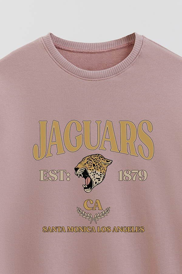 BUZO CREWNECK RUSTICO VARSITY GIRL JAGUARS