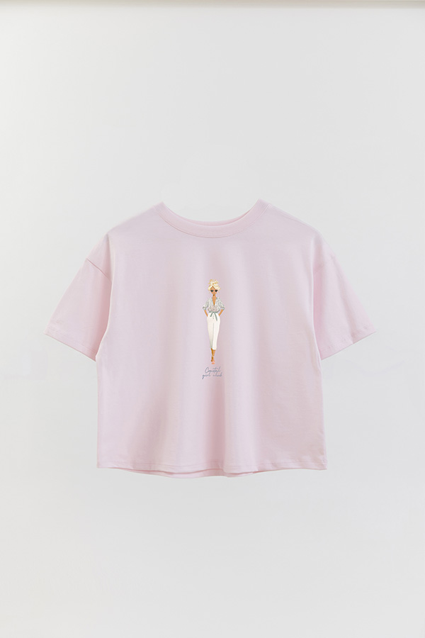 REMERA CROP ESTAMPADA COASTAL GIRL CLUB