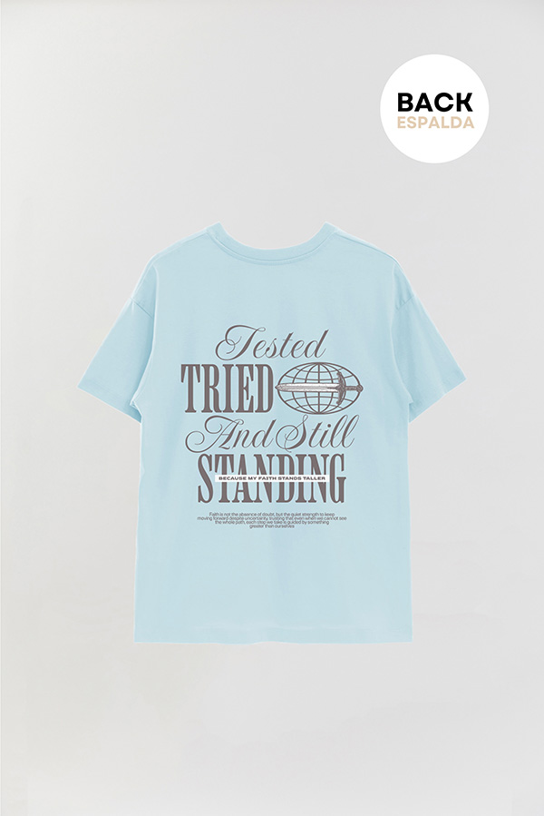 REMERA OVER ESTAMPADA UNISEX ESPALDA TESTED