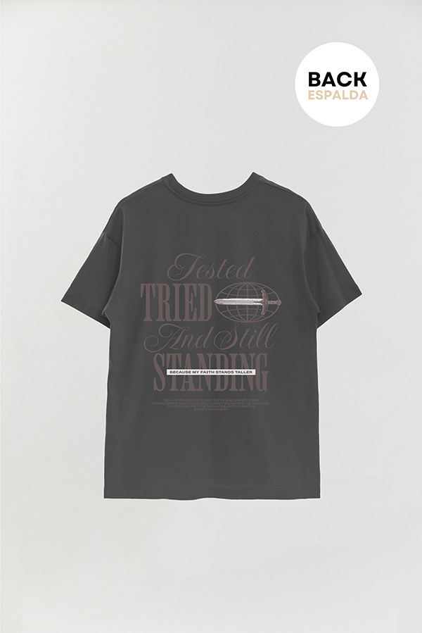 REMERA OVER ESTAMPADA UNISEX ESPALDA TESTED