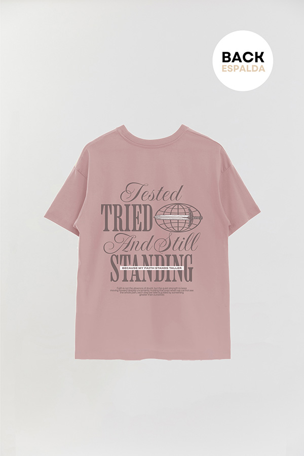 REMERA OVER ESTAMPADA UNISEX ESPALDA TESTED