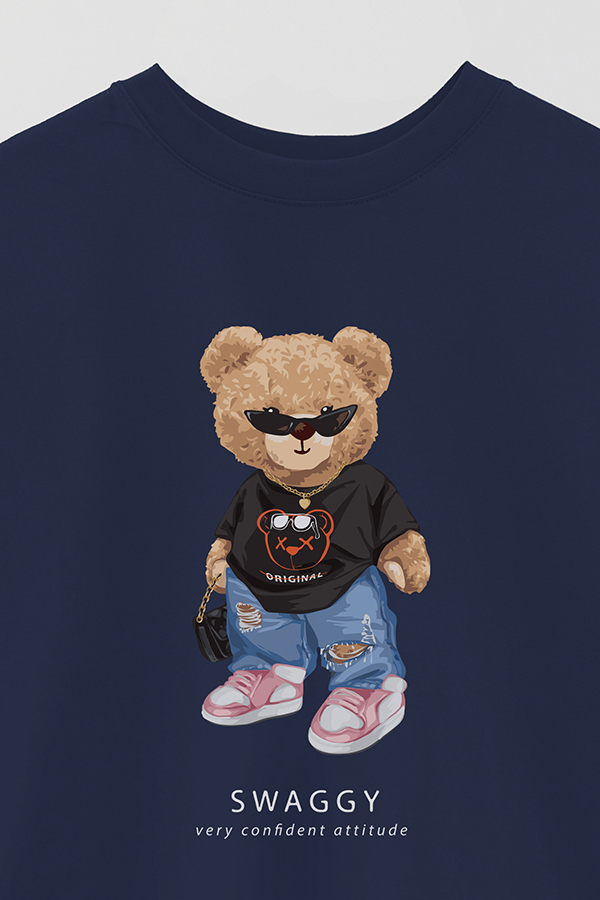 REMERA OVER ESTAMPADA UNISEX TEDDY SWAGGY