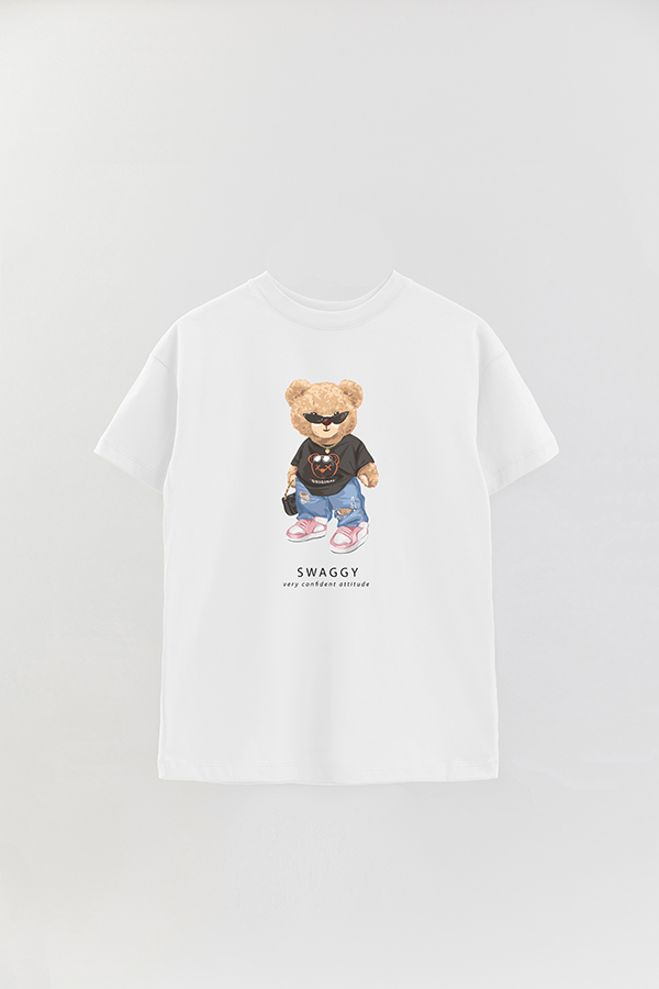 REMERA OVER ESTAMPADA UNISEX TEDDY SWAGGY