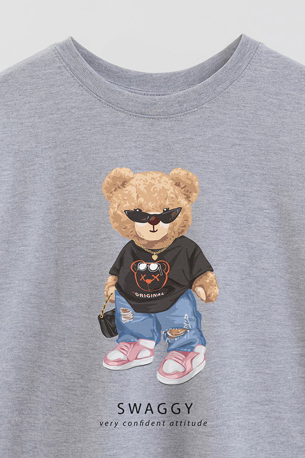 REMERA OVER ESTAMPADA UNISEX TEDDY SWAGGY
