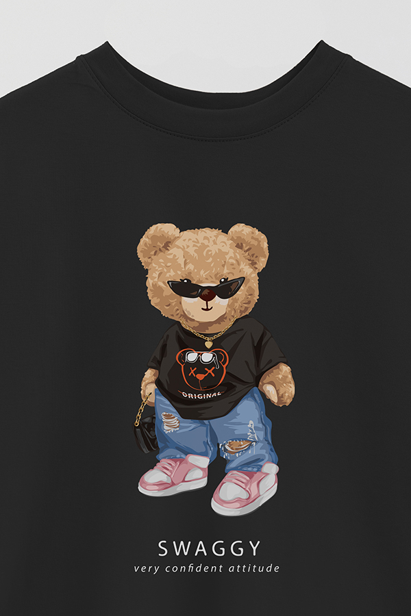 REMERA OVER ESTAMPADA UNISEX TEDDY SWAGGY