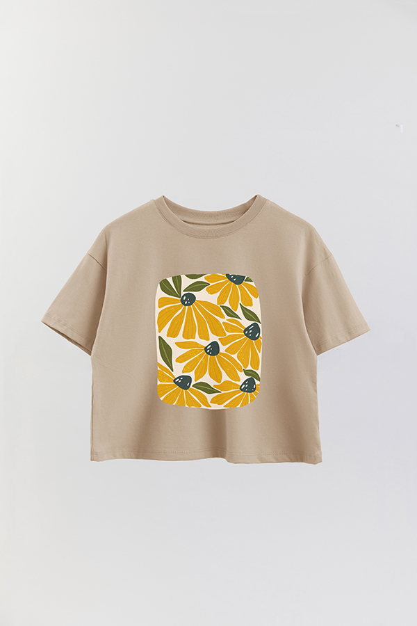 REMERA CROP ESTAMPADA ART 172