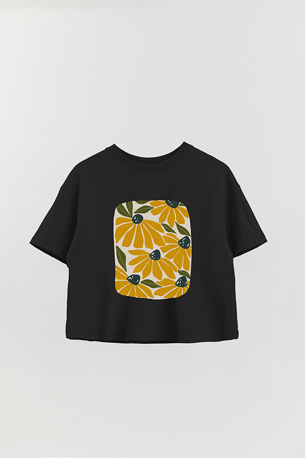 REMERA CROP ESTAMPADA ART 172